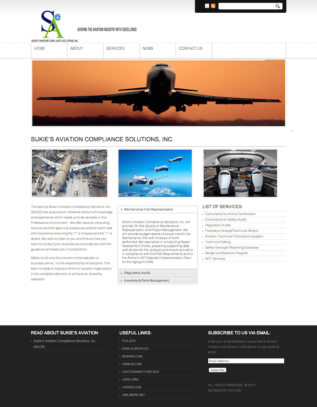Sukie’s Aviation Compliance Solutions